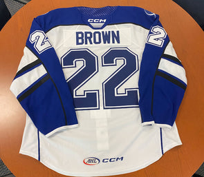 #22 Logan Brown White Jersey - 2023-24