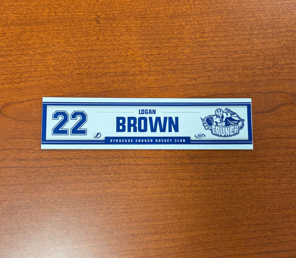 #22 Logan Brown Home Nameplate 2024-25 Season