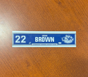 #22 Logan Brown Away Nameplate 2024-25 Season