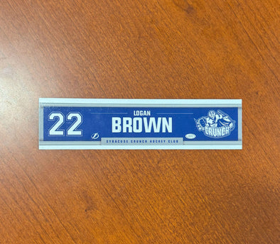 #22 Logan Brown Away Nameplate 2024-25 Season
