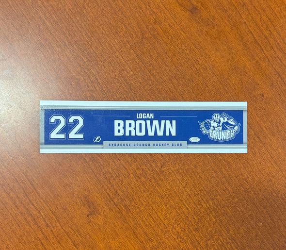 #22 Logan Brown Away Nameplate 2024-25 Season