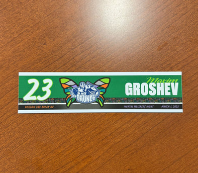 #23 Maxim Groshev Mental Wellness Night Nameplate - March 1, 2025