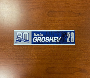 Autographed #23 Maxim Groshev 30th Nameplate 2023-24