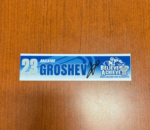 Signed #23 Maxim Groshev Calder Cup Playoffs Nameplate - 2025