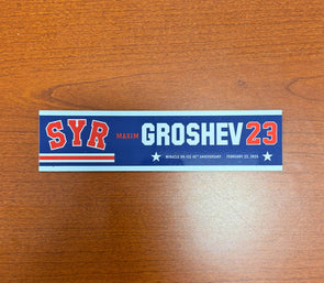 #23 Maxim Groshev 45th Anniversary Miracle on Ice Nameplate - February 22, 2025