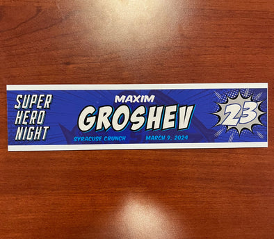 #23 Maxim Groshev Super Hero Night Nameplate