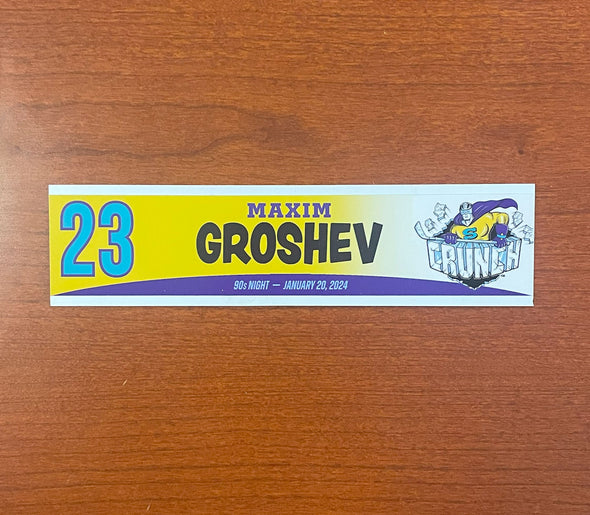 #23 Maxim Groshev 90s Night Nameplate - 2023-24 Season