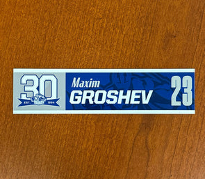 #23 Maxim Groshev 30th Nameplate 2023-24