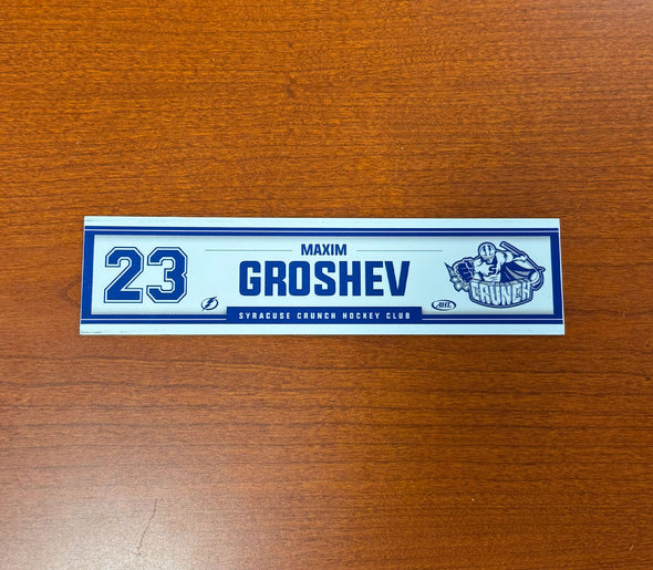 #23 Maxim Groshev Home Nameplate 2024-25 Season