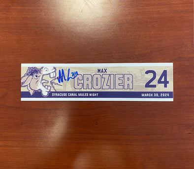 #24 Max Crozier Canal Mules Nameplate - March 30, 2024
