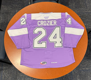 #24 Max Crozier Hockey Fights Cancer Jersey - November 30, 2024