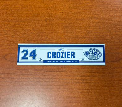 #24 Max Crozier Home Nameplate 2024-25 Season