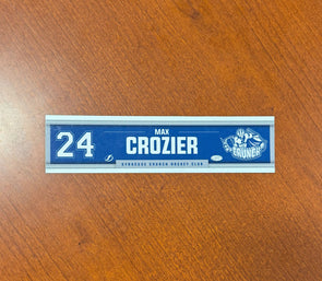 #24 Max Crozier Away Nameplate 2024-25 Season