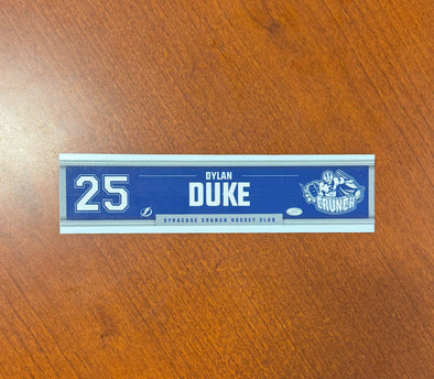 #25 Dylan Duke Away Nameplate 2024-25 Season