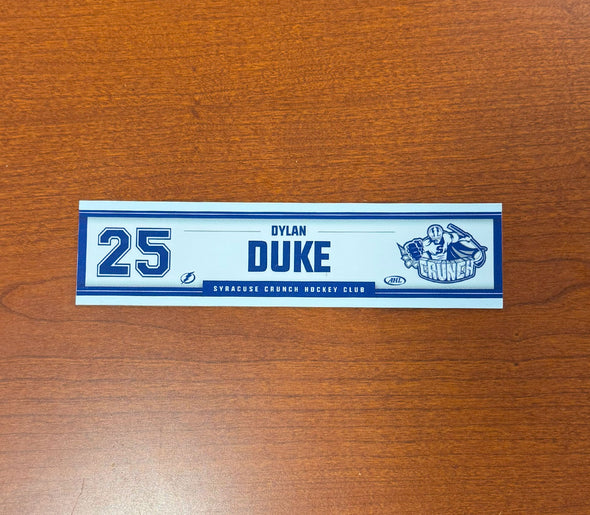 #25 Dylan Duke Home Nameplate 2024-25 Season