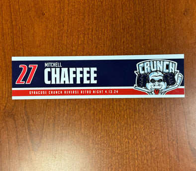 #27 Mitchell Chaffee Reverse Retro Nameplate - 2023-24 Season