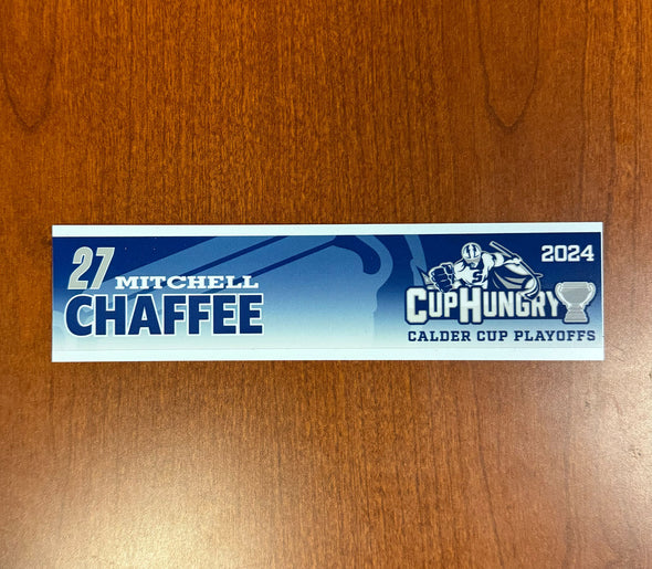 #27 Mitchell Chaffee Calder Cup Playoffs Nameplate - 2024