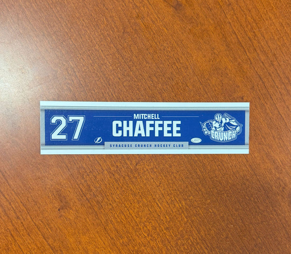 #27 Mitchell Chaffee Away Nameplate 2024-25 Season