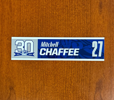 #27 Mitchell Chaffee 30th Nameplate 2023-24