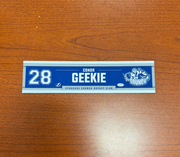 #28 Conor Geekie Away Nameplate 2024-25 Season