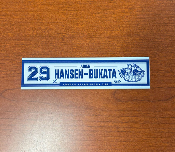 #29 Aiden Hansen-Bukata Home Nameplate 2024-25 Season