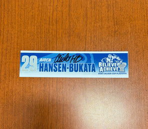 Signed #29 Aiden Hansen-Bukata Calder Cup Playoffs Nameplate - 2025