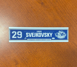 #29 Lukas Svejkovsky Away Nameplate 2024-25 Season