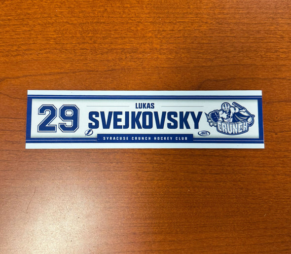 #29 Lukas Svejkovsky Home Nameplate 2024-25 Season