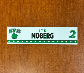 #2 Cole Moberg St. Patricks Day Nameplate