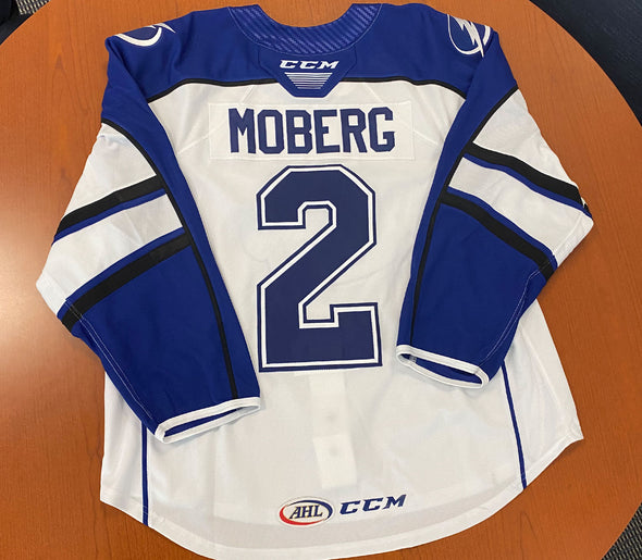 #2 Cole Moberg White Jersey - 2023-24