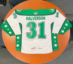 #31 Brandon Halverson St. Patrick's Day Jersey - March 15, 2024