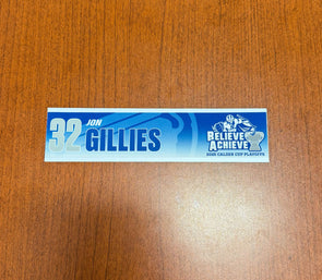 #32 Jon Gillies Calder Cup Playoffs Nameplate - 2025