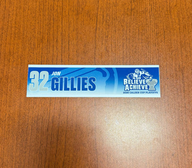 #32 Jon Gillies Calder Cup Playoffs Nameplate - 2025