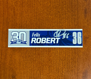 Signed #36 Felix Robert 30th Nameplate 2023-24