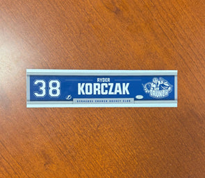 #38 Ryder Korczak Away Nameplate 2024-25 Season