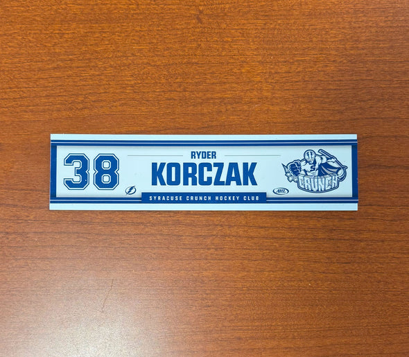#38 Ryder Korczak Home Nameplate 2024-25 Season