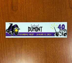 #40 Gabriel Dumont Wizarding Night Nameplate - 2023-24 Season