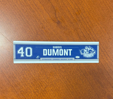 #40 Gabriel Dumont Away Nameplate 2024-25 Season
