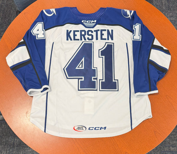 #41 Spencer Kersten White Jersey - 2024-25