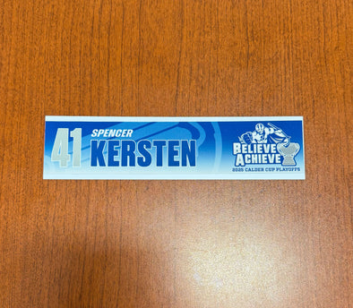 #41 Spencer Kersten Calder Cup Playoffs Nameplate - 2025