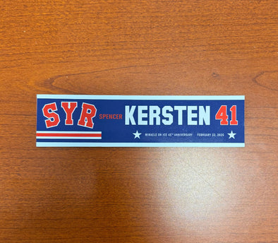 #41 Spencer Kersten 45th Anniversary Miracle on Ice Nameplate - February 22, 2025