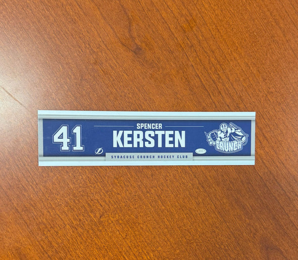 #41 Spencer Kersten Away Nameplate 2024-25 Season
