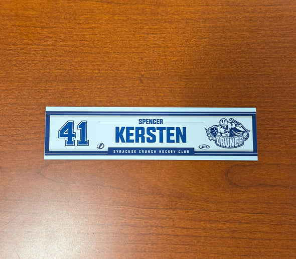 #41 Spencer Kersten Home Nameplate 2024-25 Season