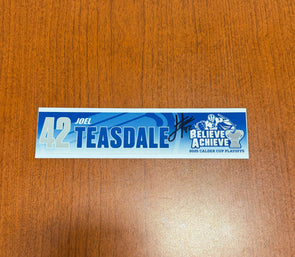 Signed #42 Joel Teasdale Calder Cup Playoffs Nameplate - 2025