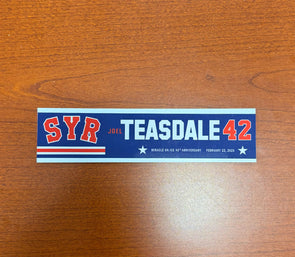 #42 Joel Teasdale 45th Anniversary Miracle on Ice Nameplate - February 22, 2025