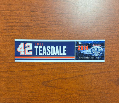 #42 Joel Teasdale Toyota Frozen Dome Anniversary Nameplate - November 22, 2024