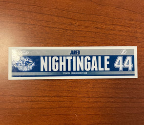 #44 Jared Nightingale Away Nameplate