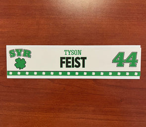 #44 Tyson Feist St. Patricks Day Nameplate