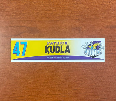#47 Patrick Kudla 90s Night Nameplate - 2023-24 Season
