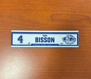 #4 Tobie Bisson Home Nameplate 2024-25 Season